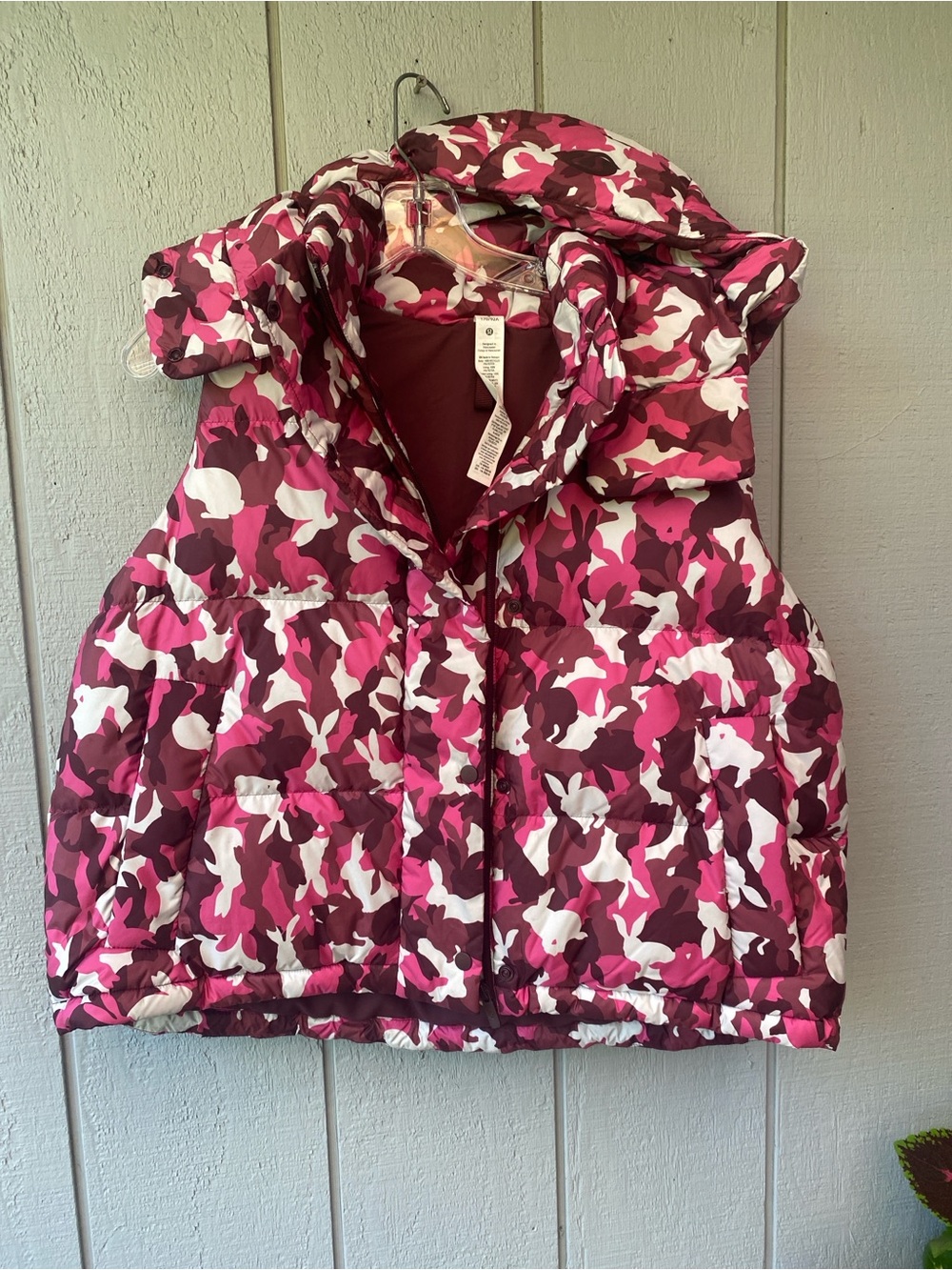 Lululemon athletica Pink Camo Puffer Vest